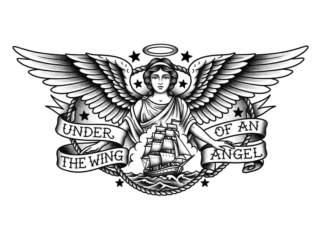 Under the wing of an angel