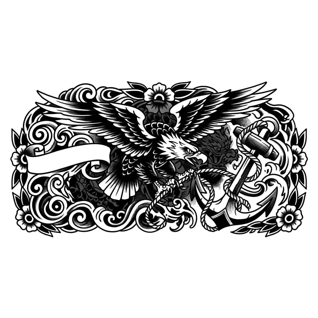 Тату эскиз: У меня на ноге тату дракона 10 см, но я хочу перекрыть его и сделать т из нель что-то другое 