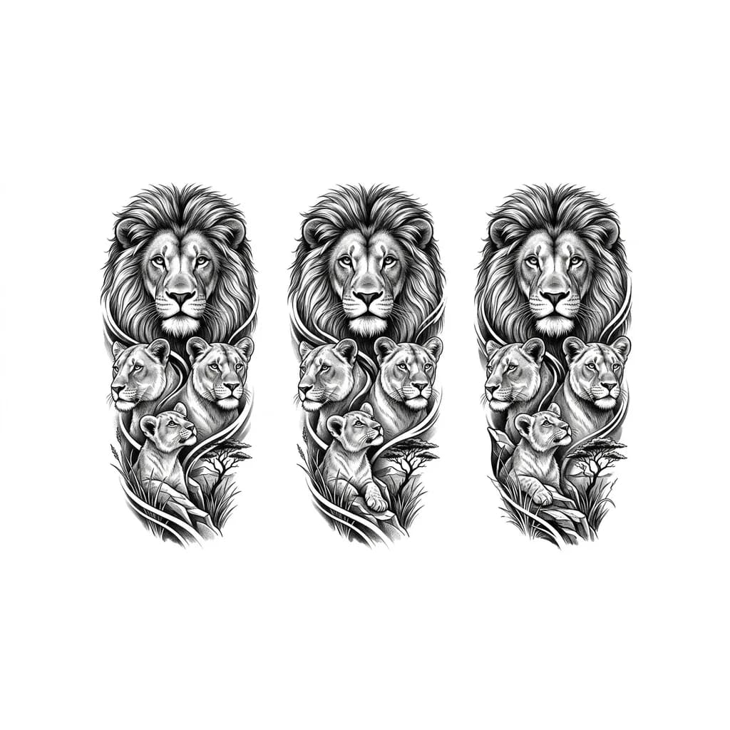 Тату эскиз: Рукав, сверху прайд Львов