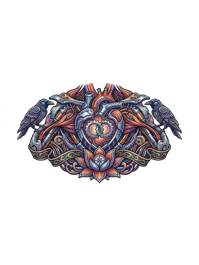 Тату эскиз: Посвященная семье, бывшей любимой жене, чести и достоинства 