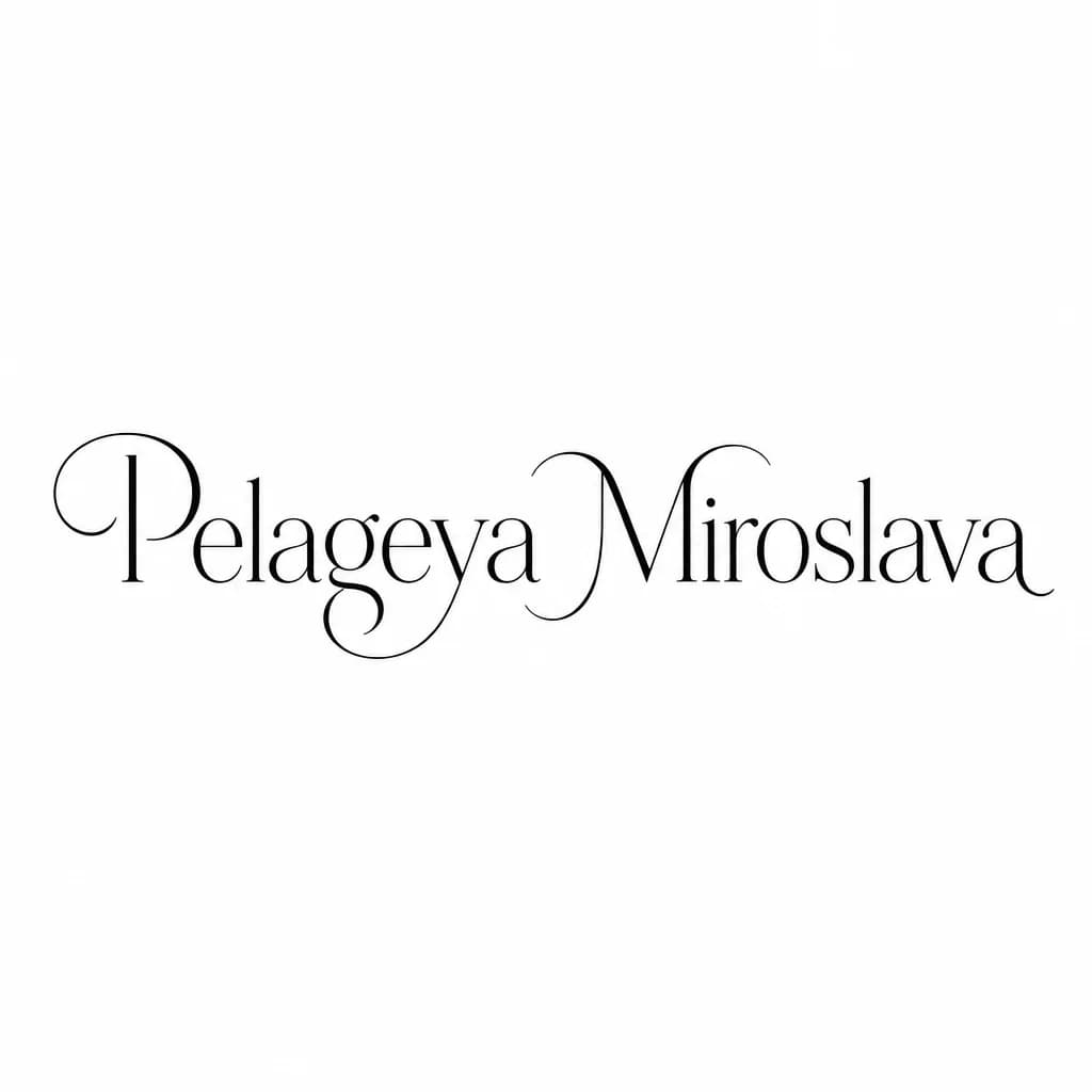 Тату эскиз: Font: Pelageya ❤ Miroslava (fine line elegant serif lettering)