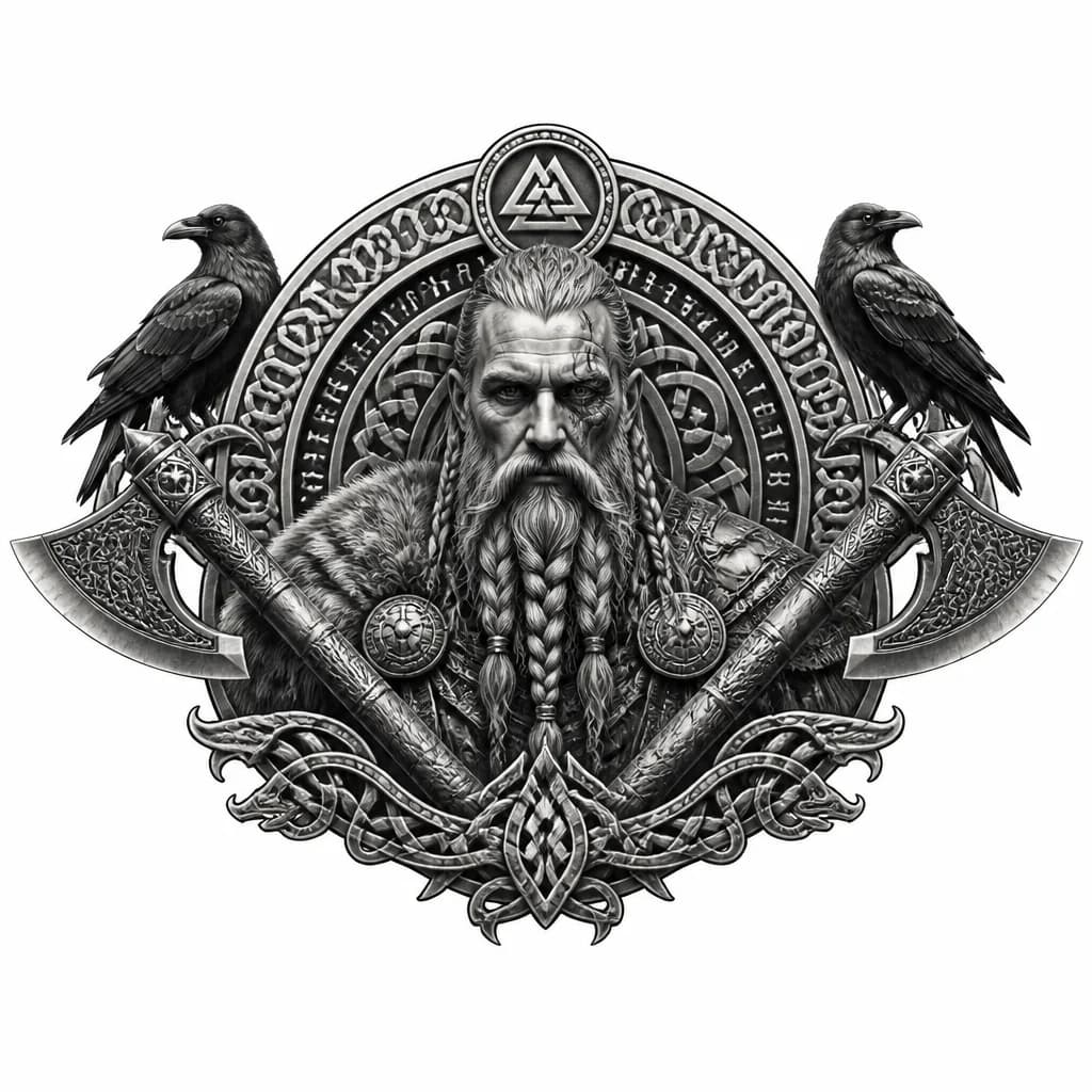 Тату эскиз: Топоры