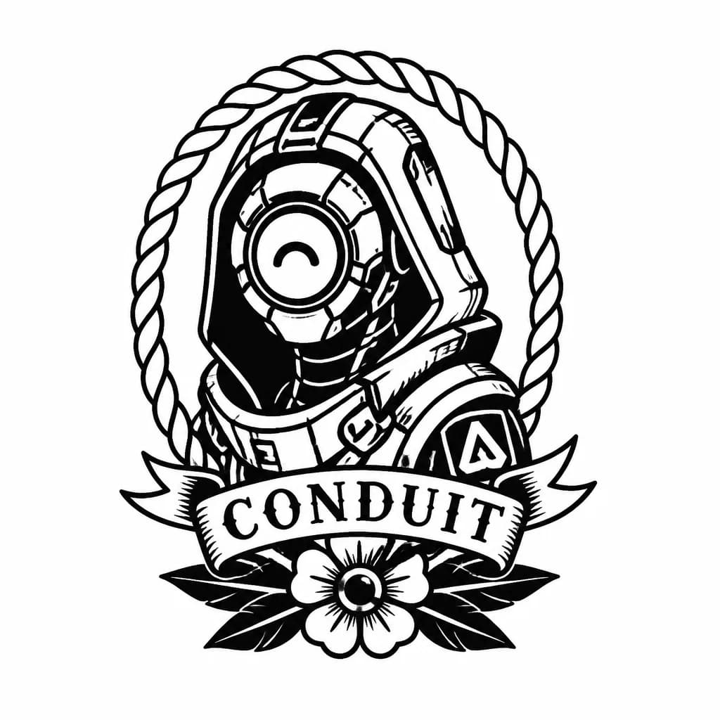 Тату эскиз: conduit apex legends tattoo 