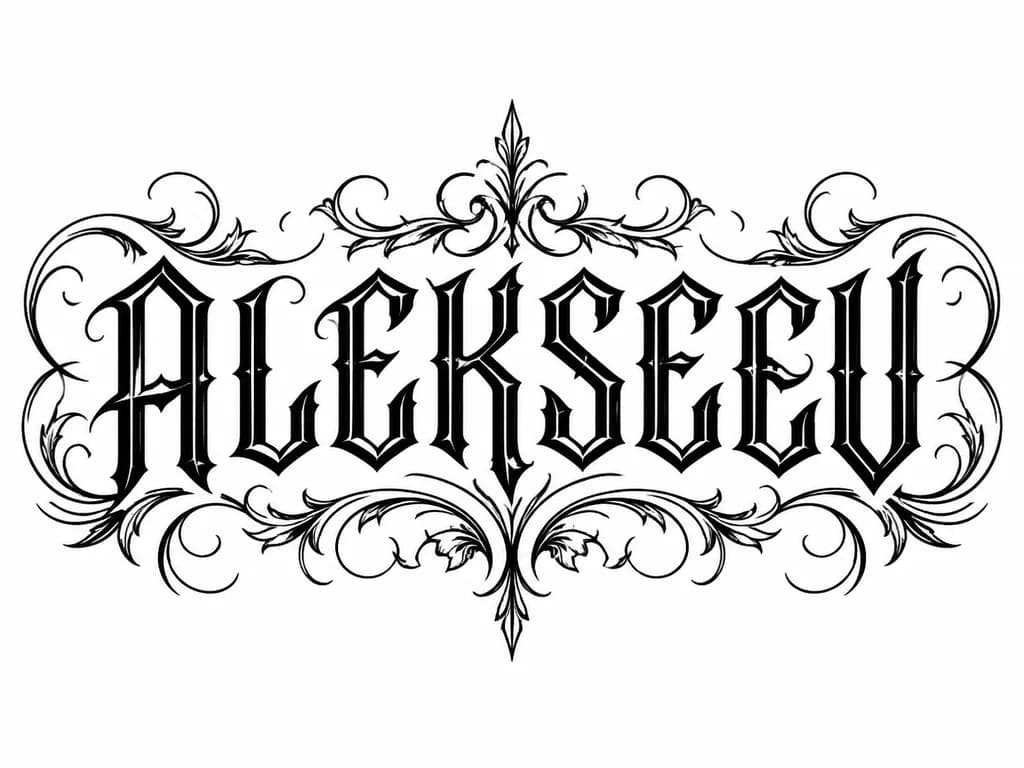 Тату эскиз: ALEKSEEV