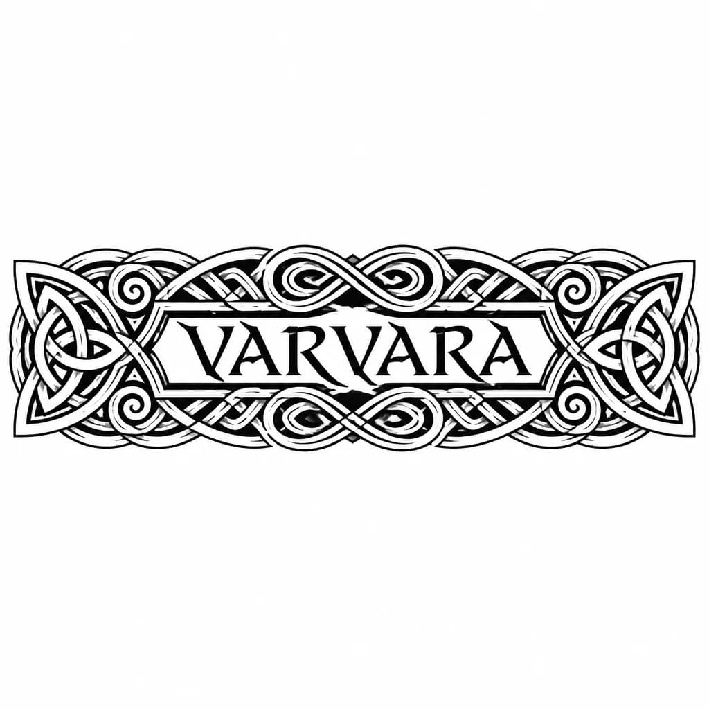 Тату эскиз: Имя VARVARA