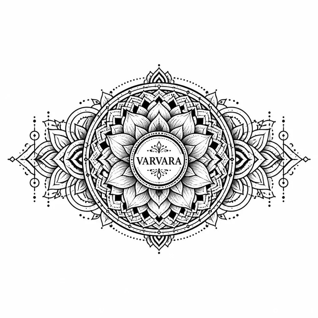 Тату эскиз: Имя VARVARA