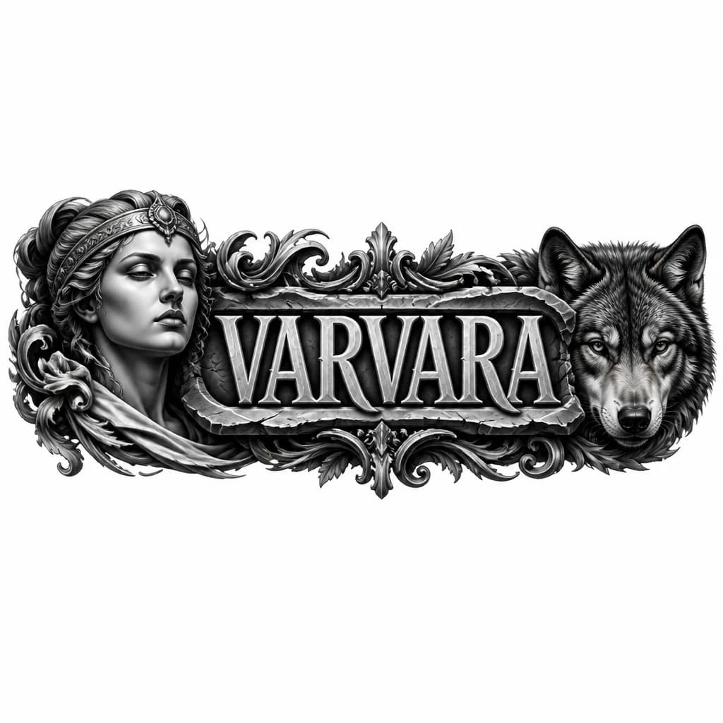 Тату эскиз: Имя VARVARA