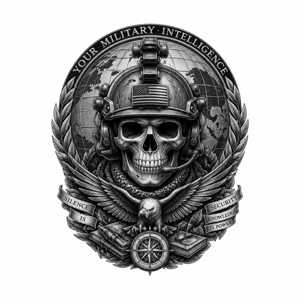 Тату эскиз: Сво военная разведка
