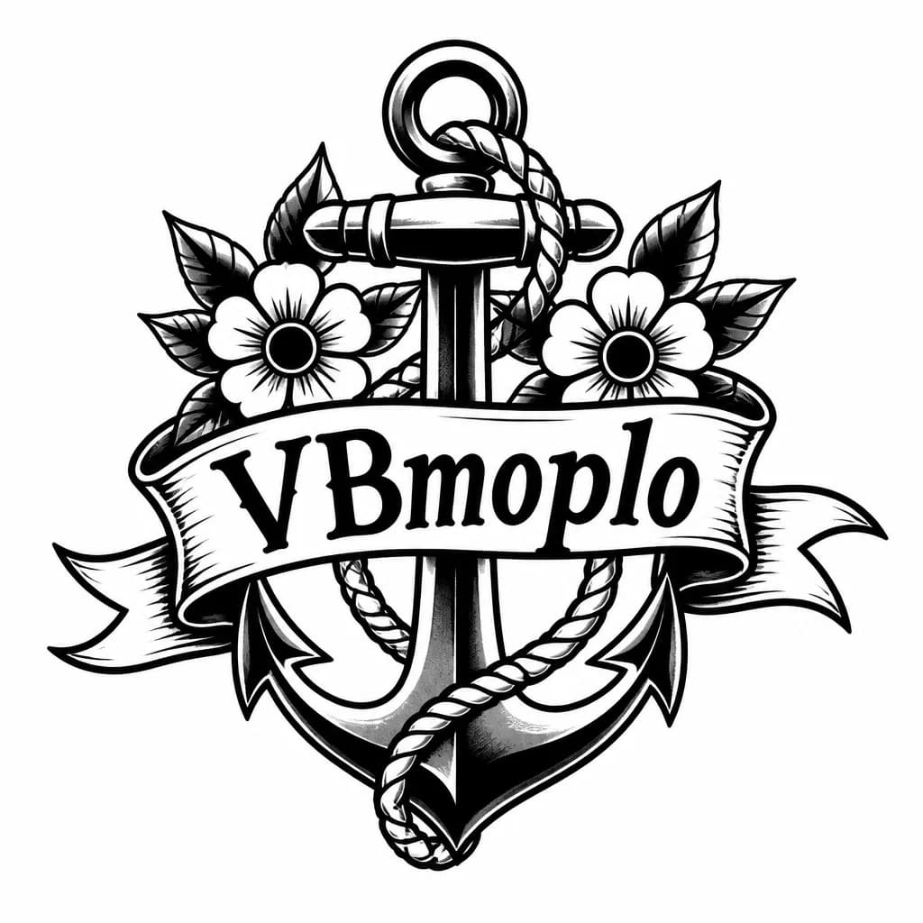 Тату эскиз: Создай тату с текстом VBmoplo
