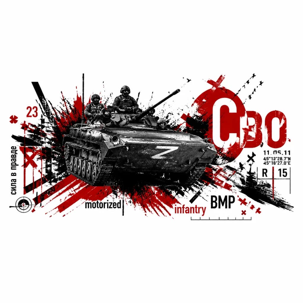 Тату эскиз: Война сво мотострелки бмп