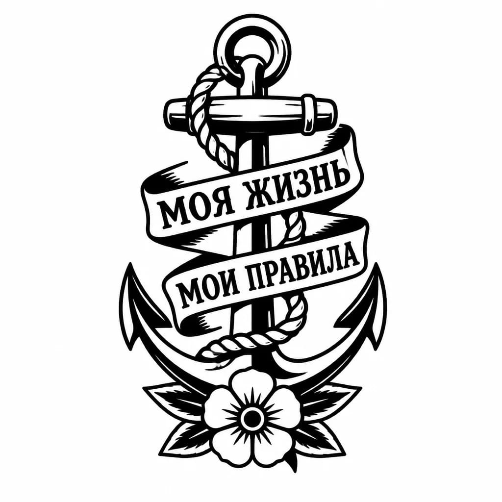Тату эскиз: На щиколотку тату