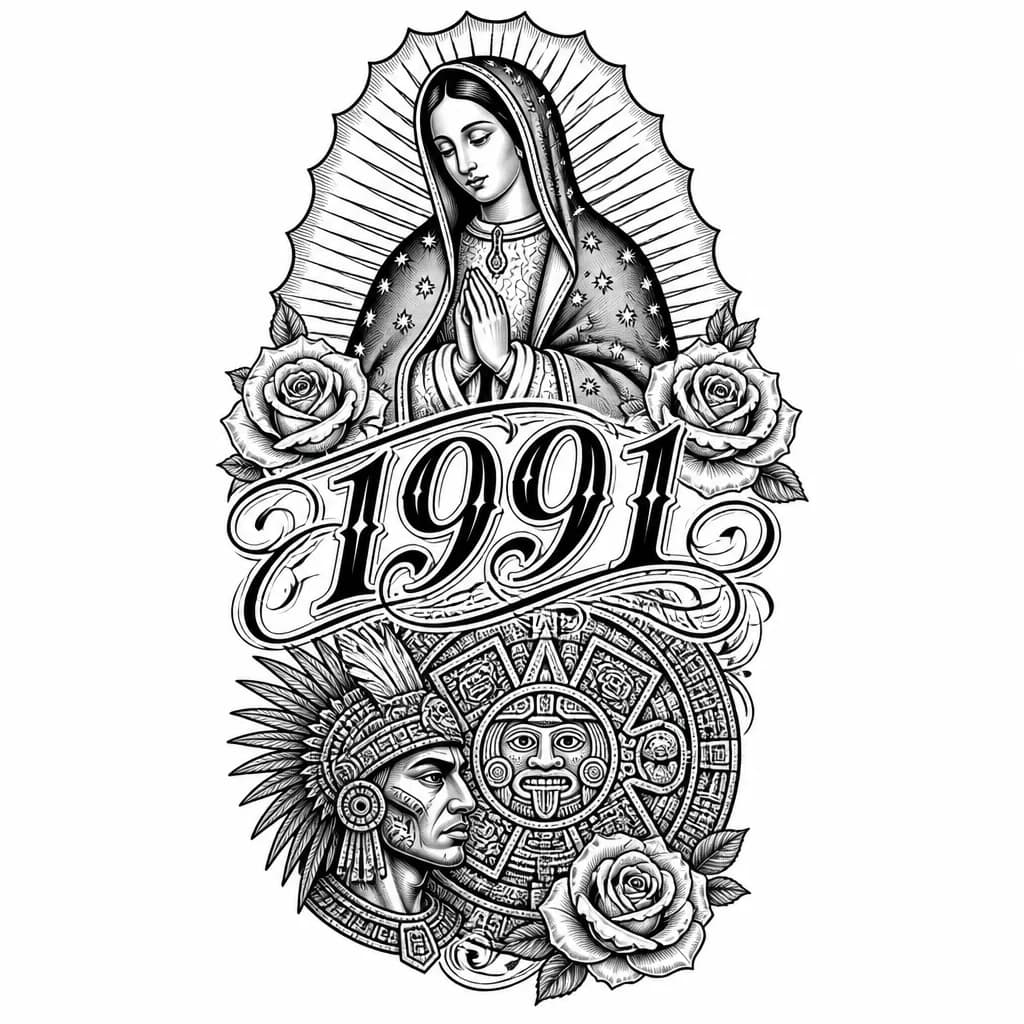 Тату эскиз: 1991
