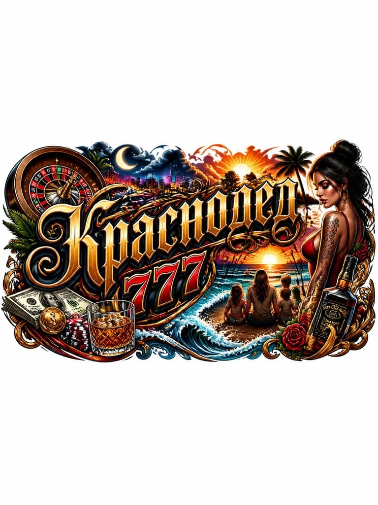 Тату эскиз: Казино, 777, алкоголь, деньги, рулетка, ночь, рассвет, закат, море, солнце, пляж, семья, девушка