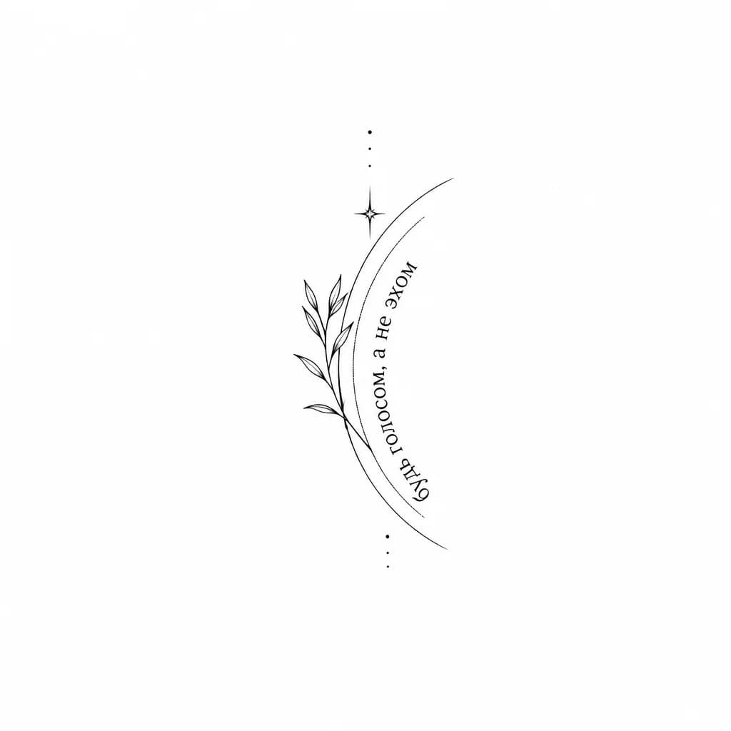 Тату эскиз: тату на шее минимализм