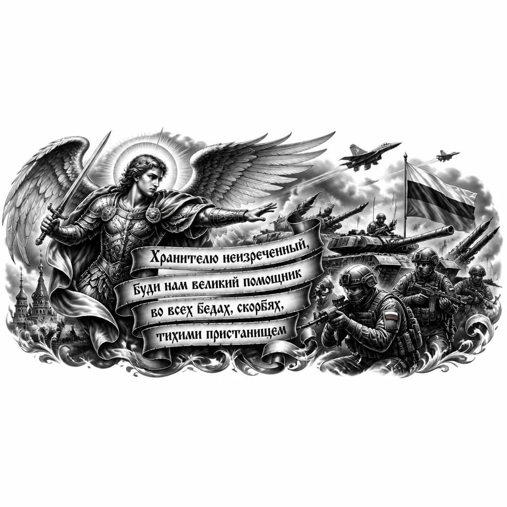 Ангел тату эскиз