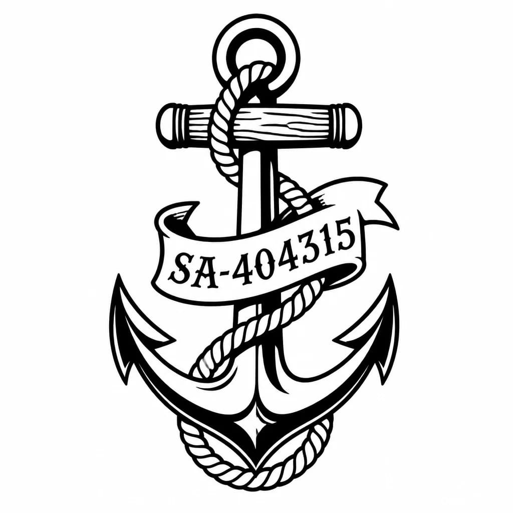 Тату эскиз: жетон СА-404315