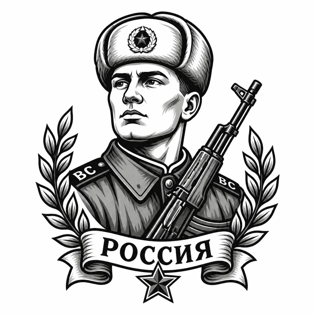 Тату эскиз: тату военного рф 
