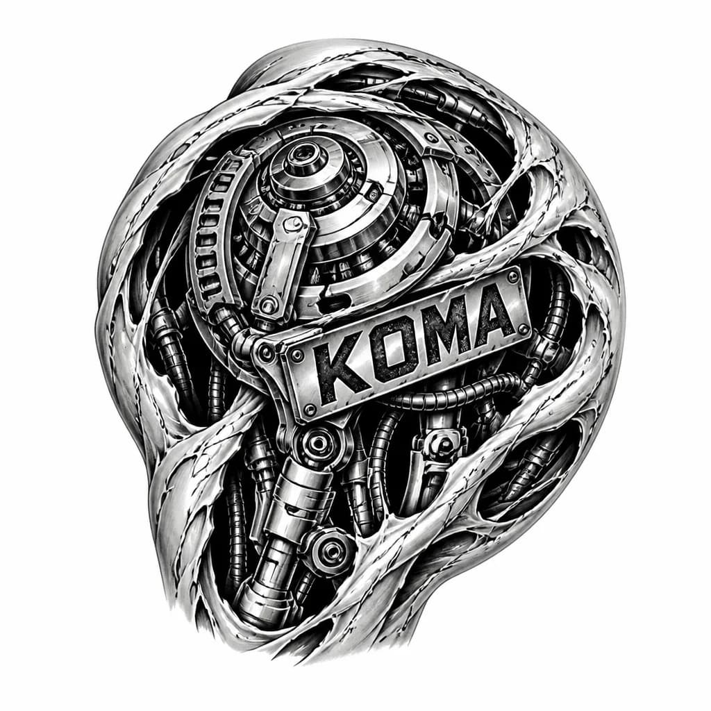 Тату эскиз: KOMA