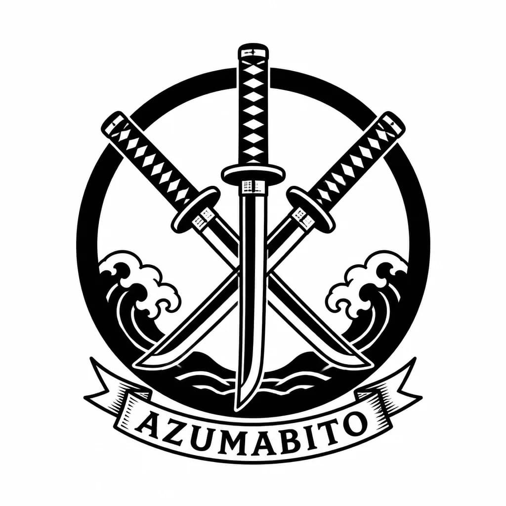 Тату эскиз: тату с гербом azumabito из attack on titan. круг относительно толстый, в круге три перекрещенные катаны в форме треугольника. 