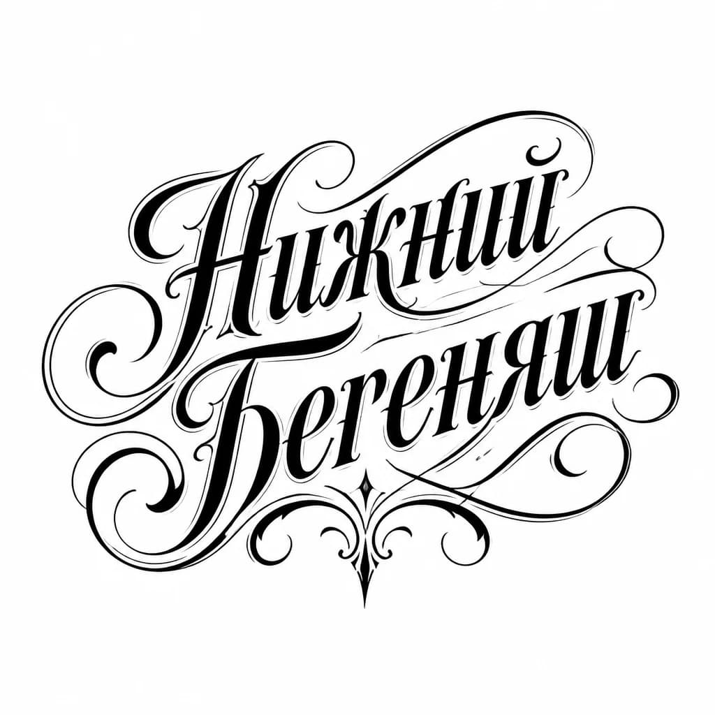 Тату эскиз: Сделай эскиз для тату "деревня Нижний Бегеняш" .