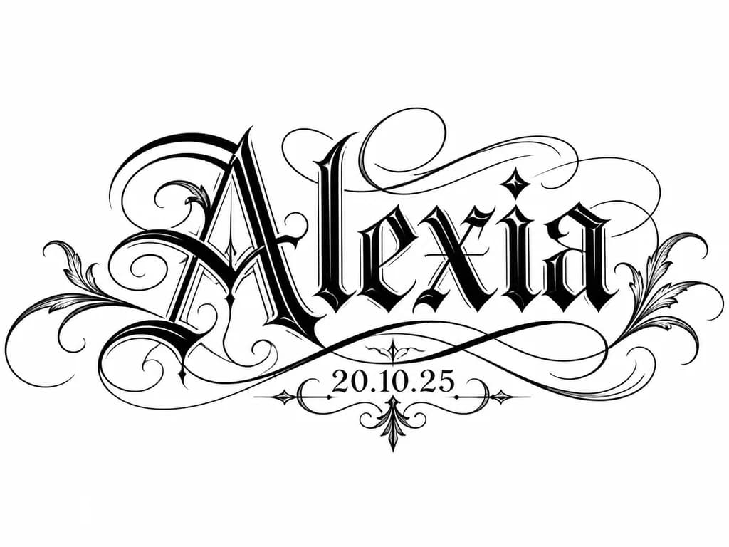 Тату эскиз: Алексия 20.10.25