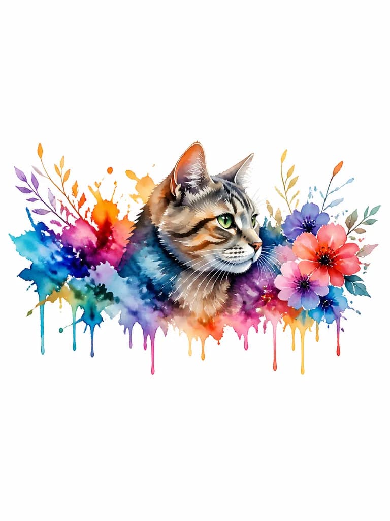 Тату эскиз: Кошка