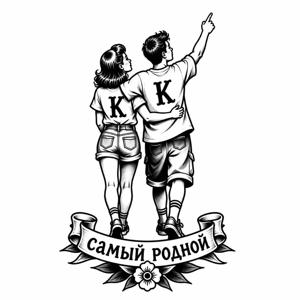 Тату Лев на ключице — эскиз Традиционный