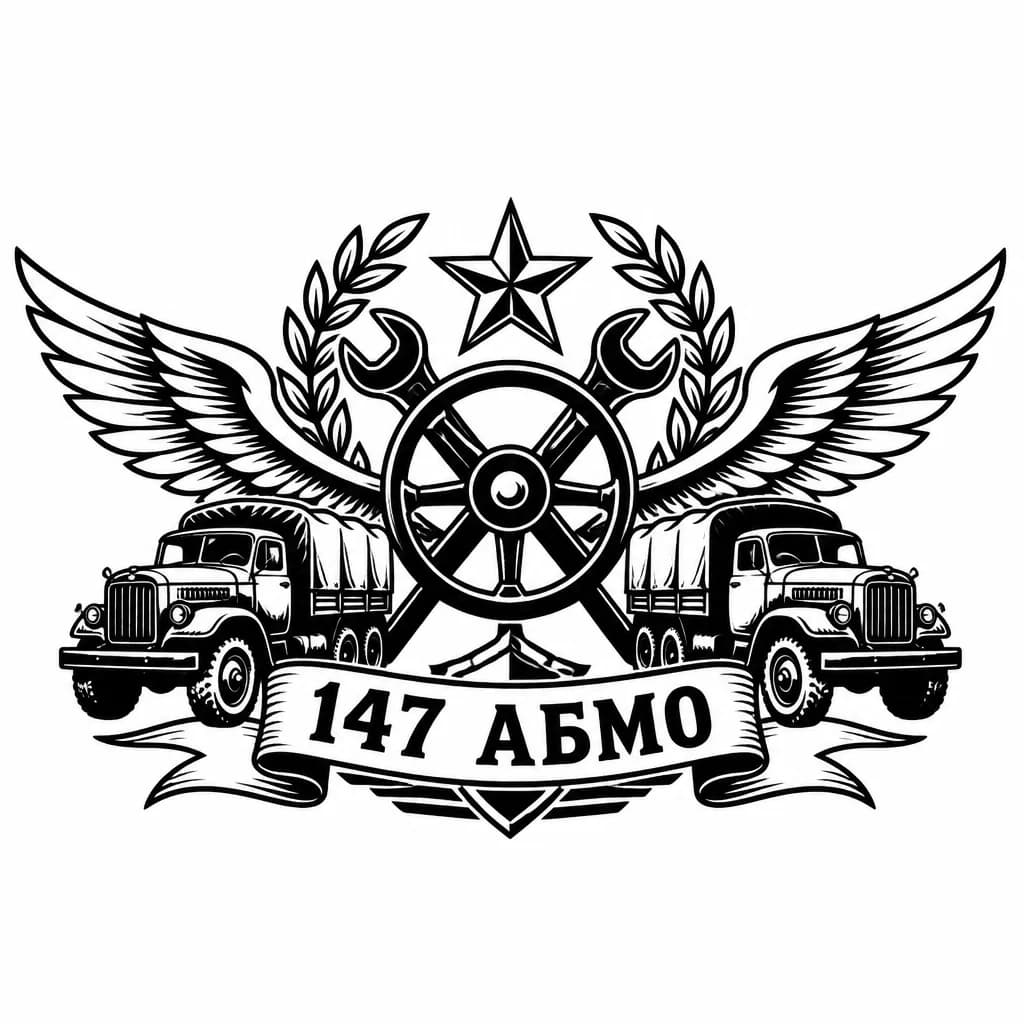 Тату эскиз: Знак автомобильных войск