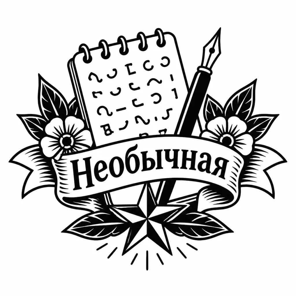 Тату эскиз: Перевести слово в стиле стенографии