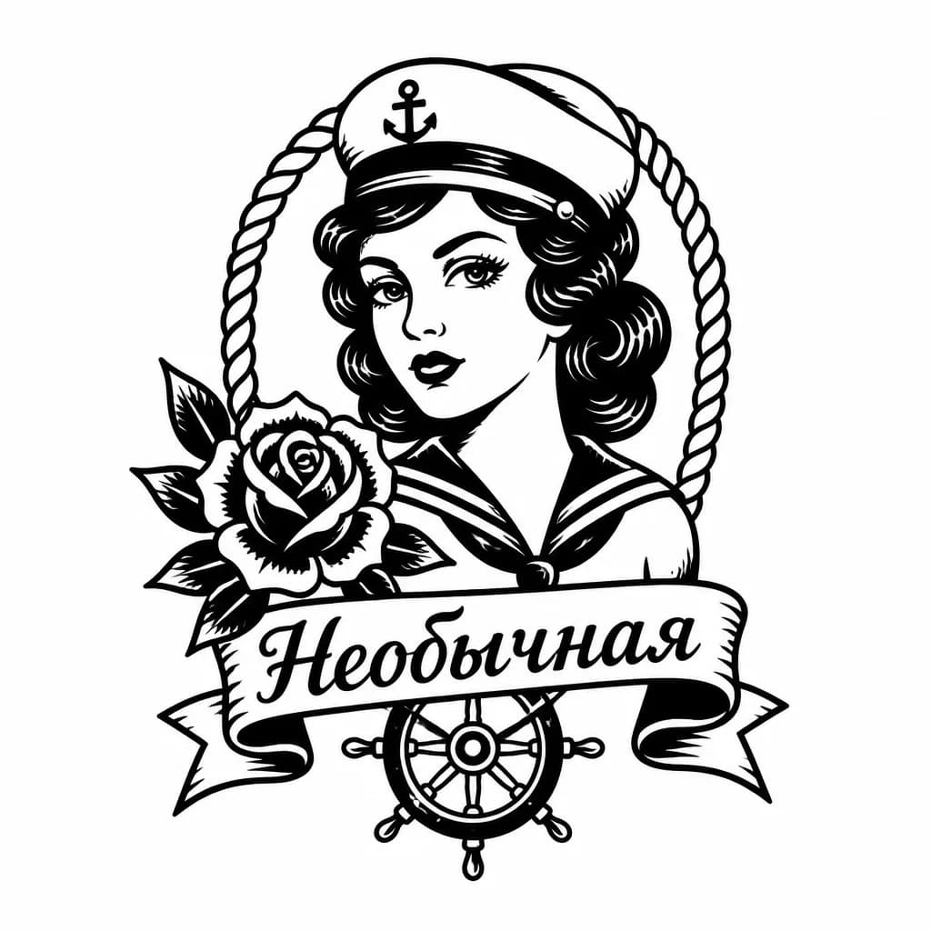 Тату эскиз: Каллиграфия 