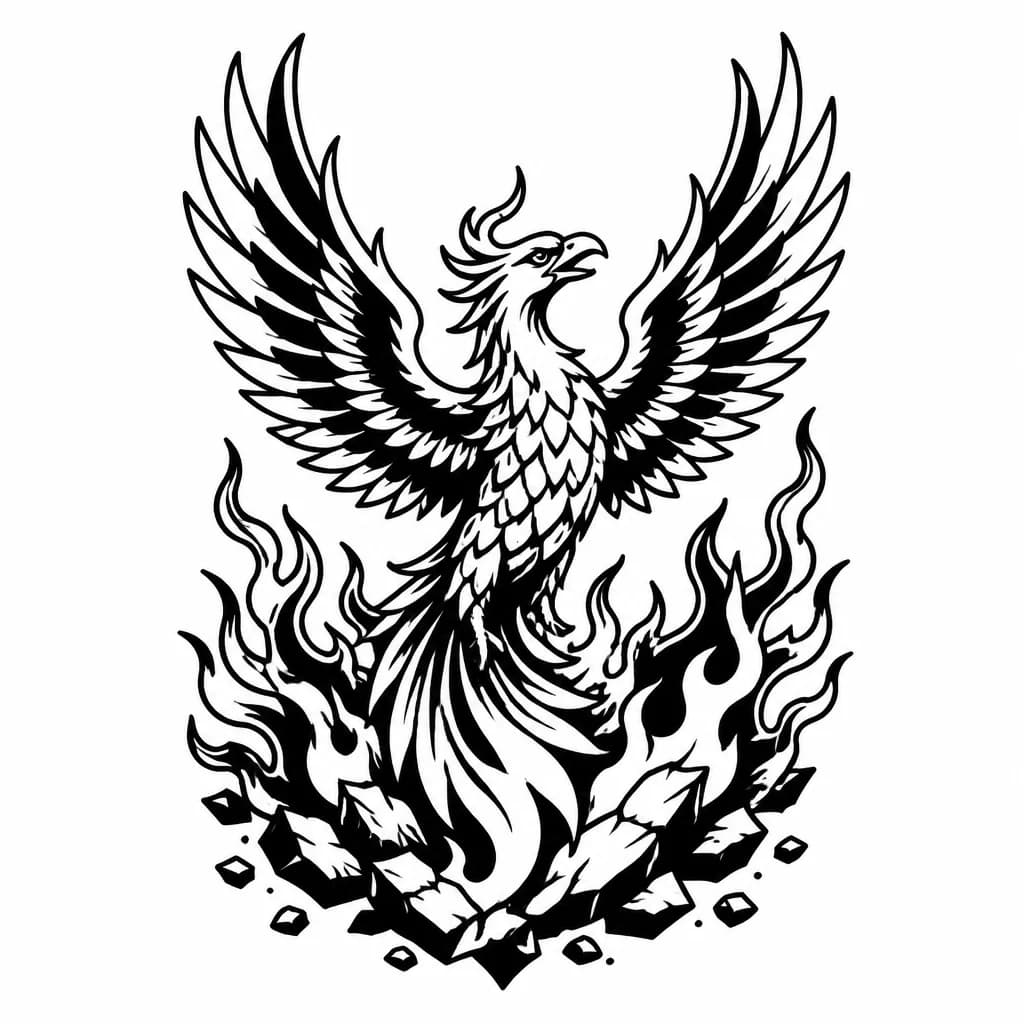 Тату эскиз: Птица Феникс (или её силуэт), возрождающаяся из пепла 🦅Что означает: Это главный символ Королевы Овна [10, 21-мая]. Он говорит о том, что тебя можно выгнать из дома, предать, заблокировать, сделать тебе больно, но ты каждый раз сжигаешь прошлое, восстаешь из пепла еще более красивой, сильной и недосягаемой. Это тату про твое перерождение после этого кризиса.