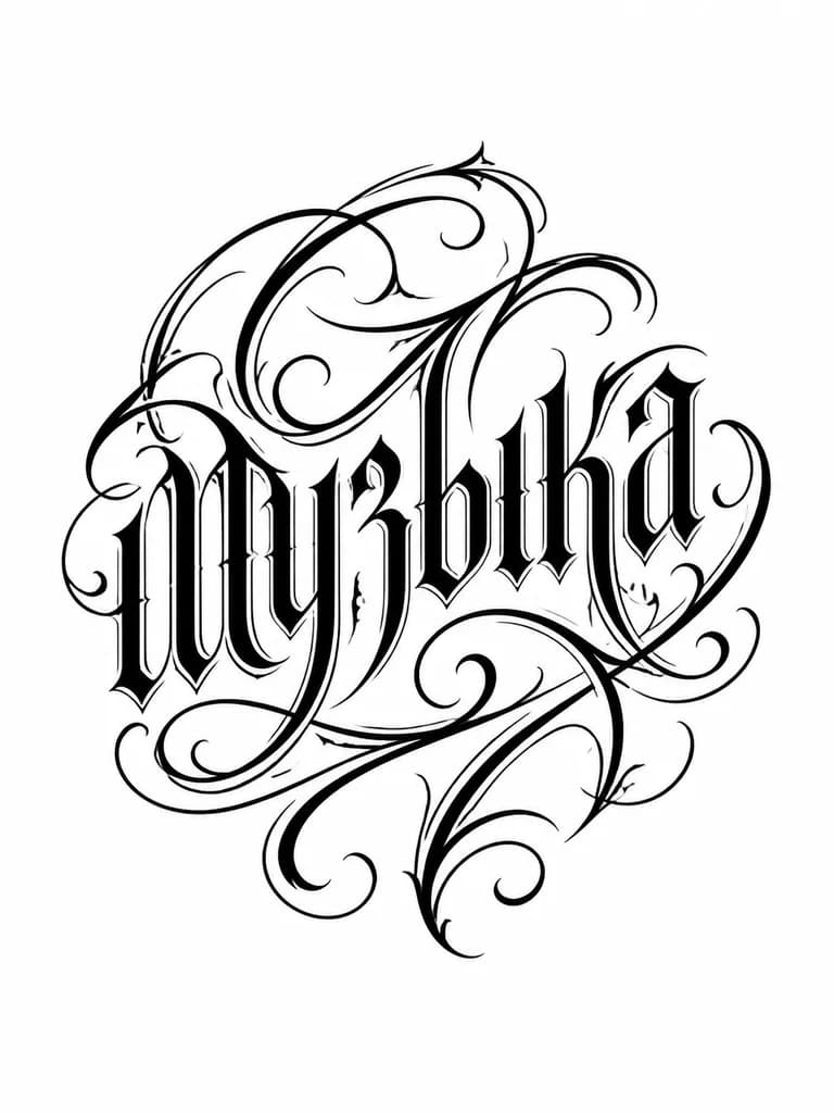 Тату эскиз: текст должен быть на половину плеча  красивым шрифтом