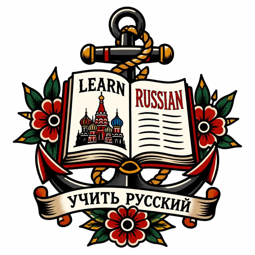 Тату эскиз: Учите Русский