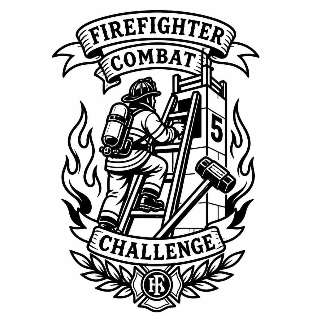 Тату эскиз: Создай тату связанное с соревнованиями firefighter combat challenge 