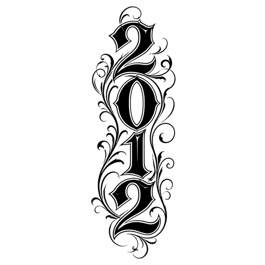 Тату эскиз: 2012 