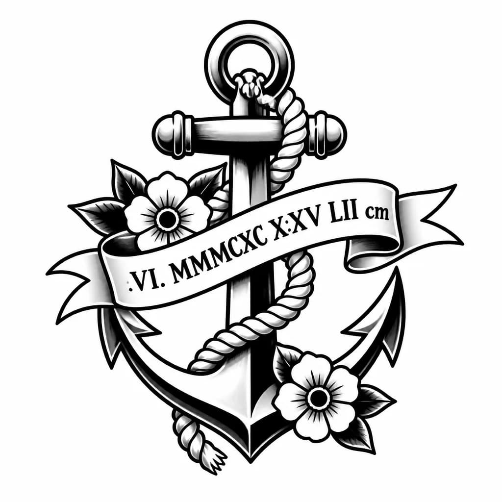Тату эскиз: Надпись римскими цифрами 
XI.VI.XXVI
MMMCXC
X:XV
LII cm