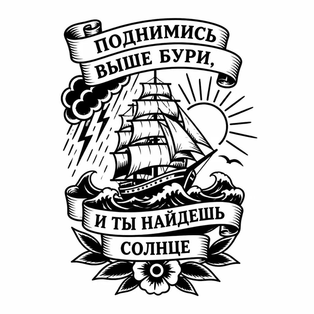 Тату эскиз: Текст
