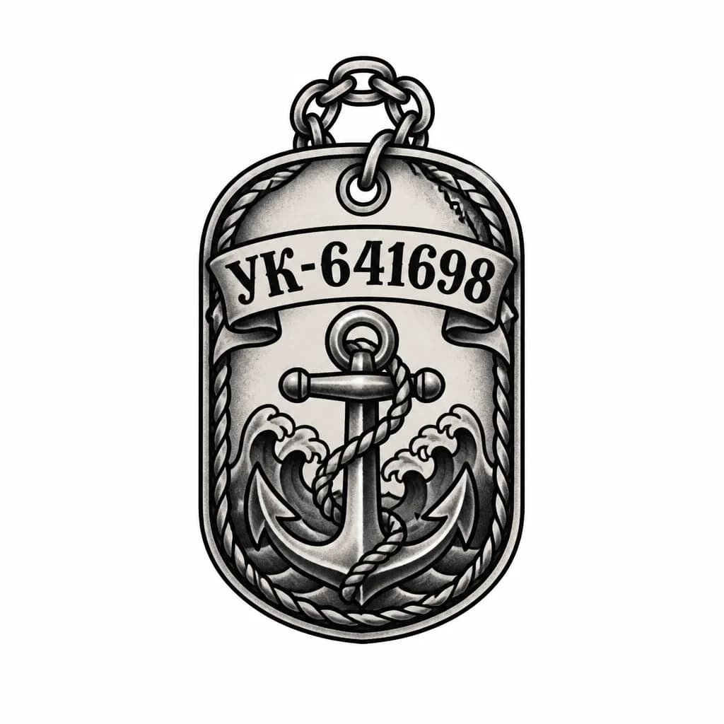 Тату эскиз: Жетон