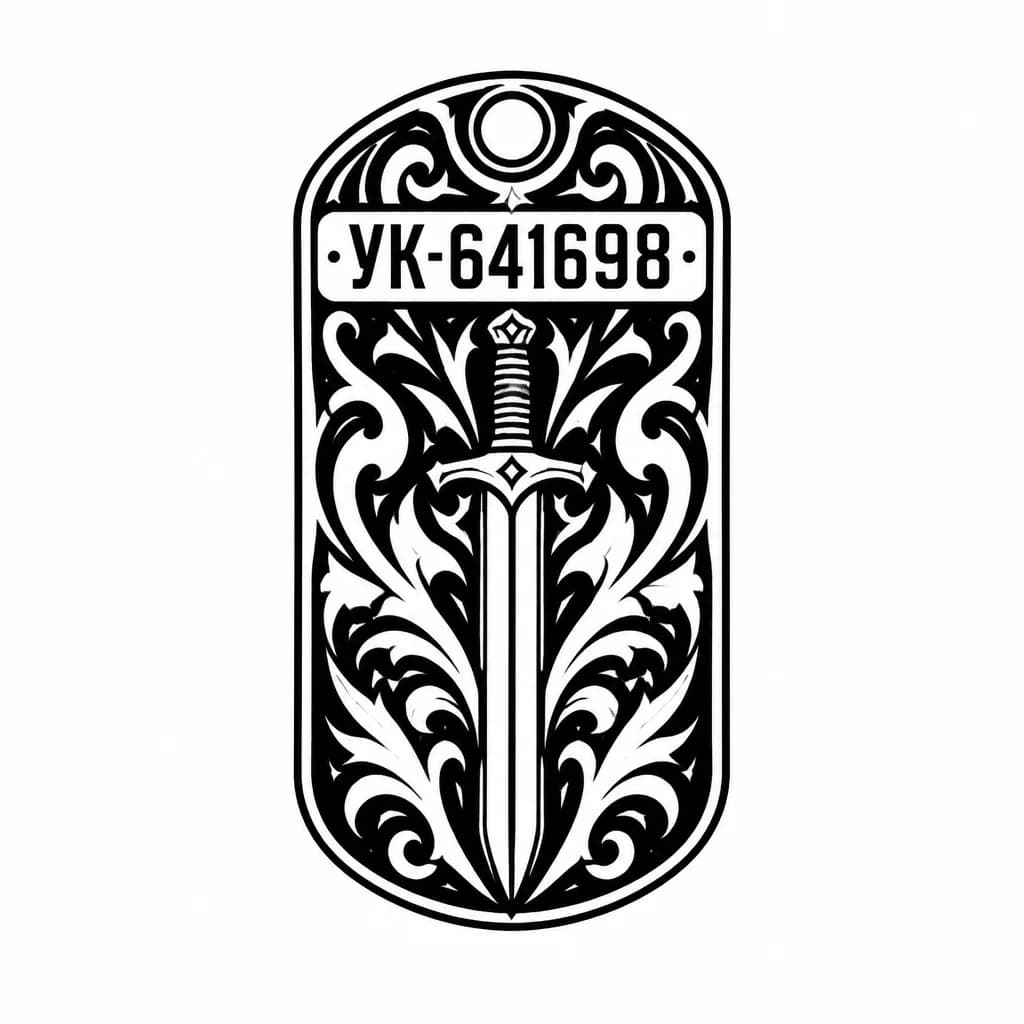 Тату эскиз: Жетон