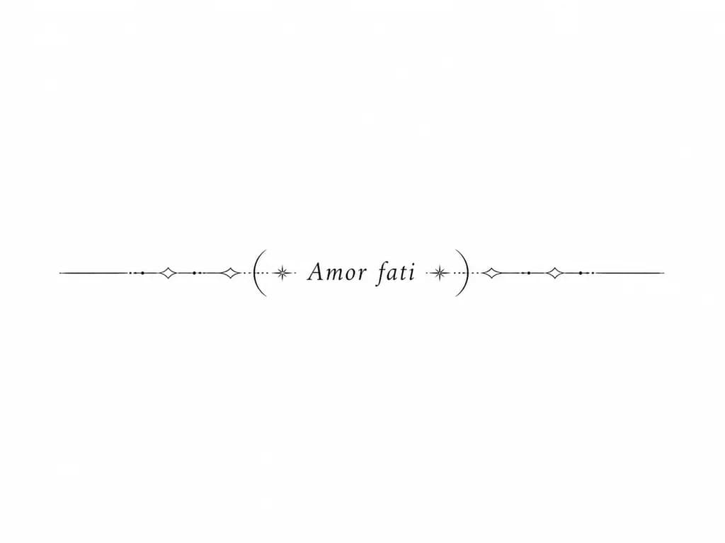 Тату эскиз: Amor fati