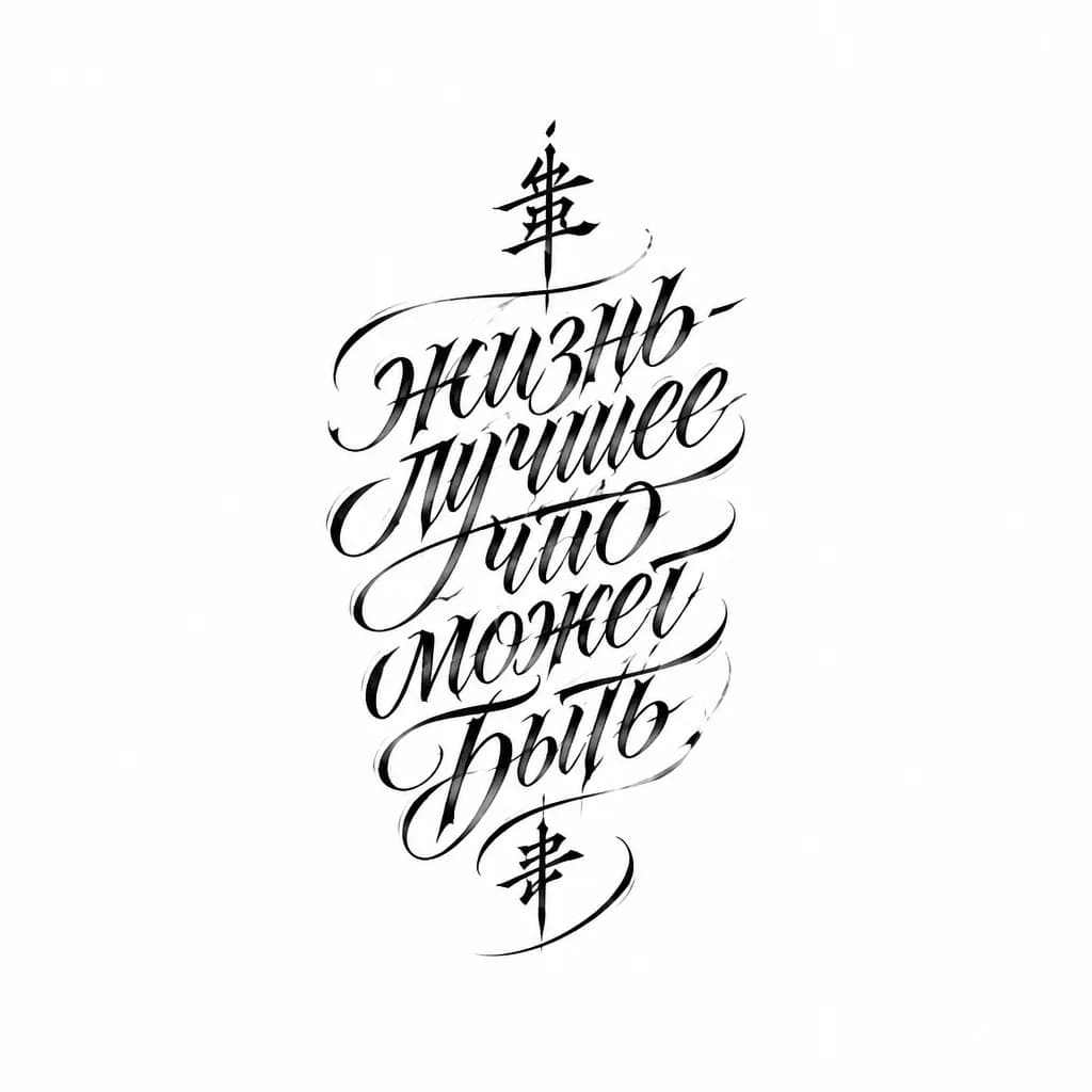 Тату эскиз: иэроглифы