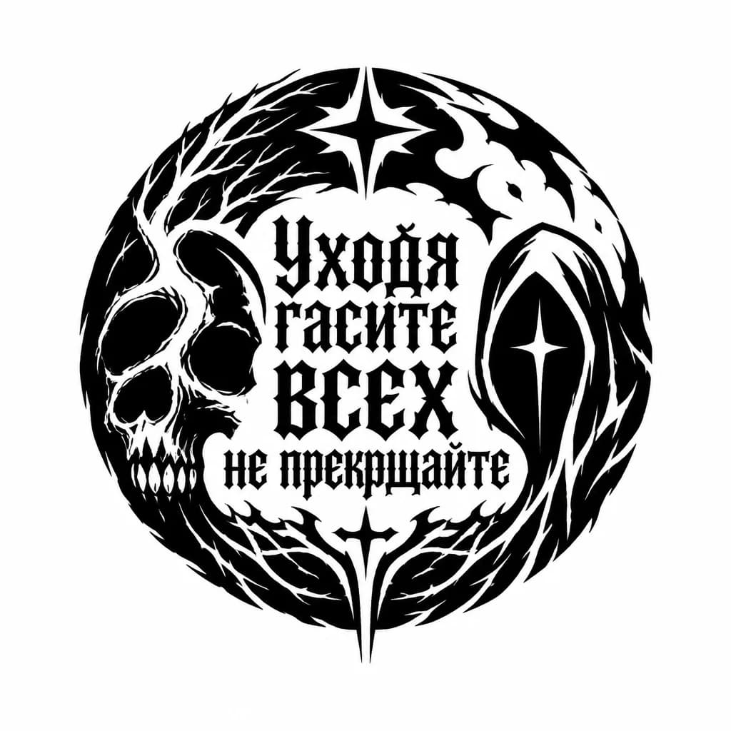 Тату эскиз: В стиле андеграунд