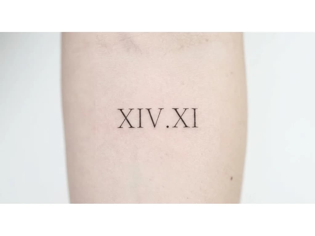Тату эскиз: XIV.XI 