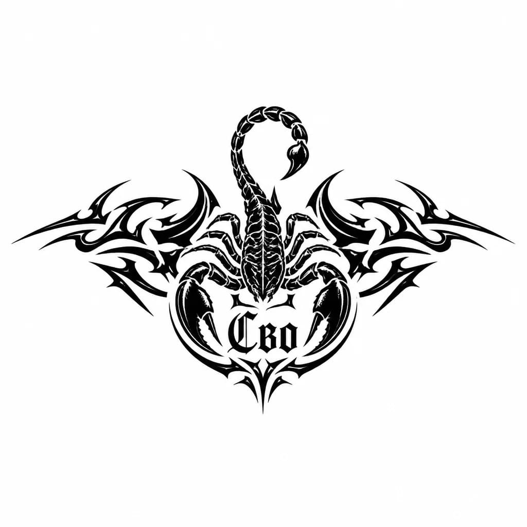 Тату эскиз: Скорпион 