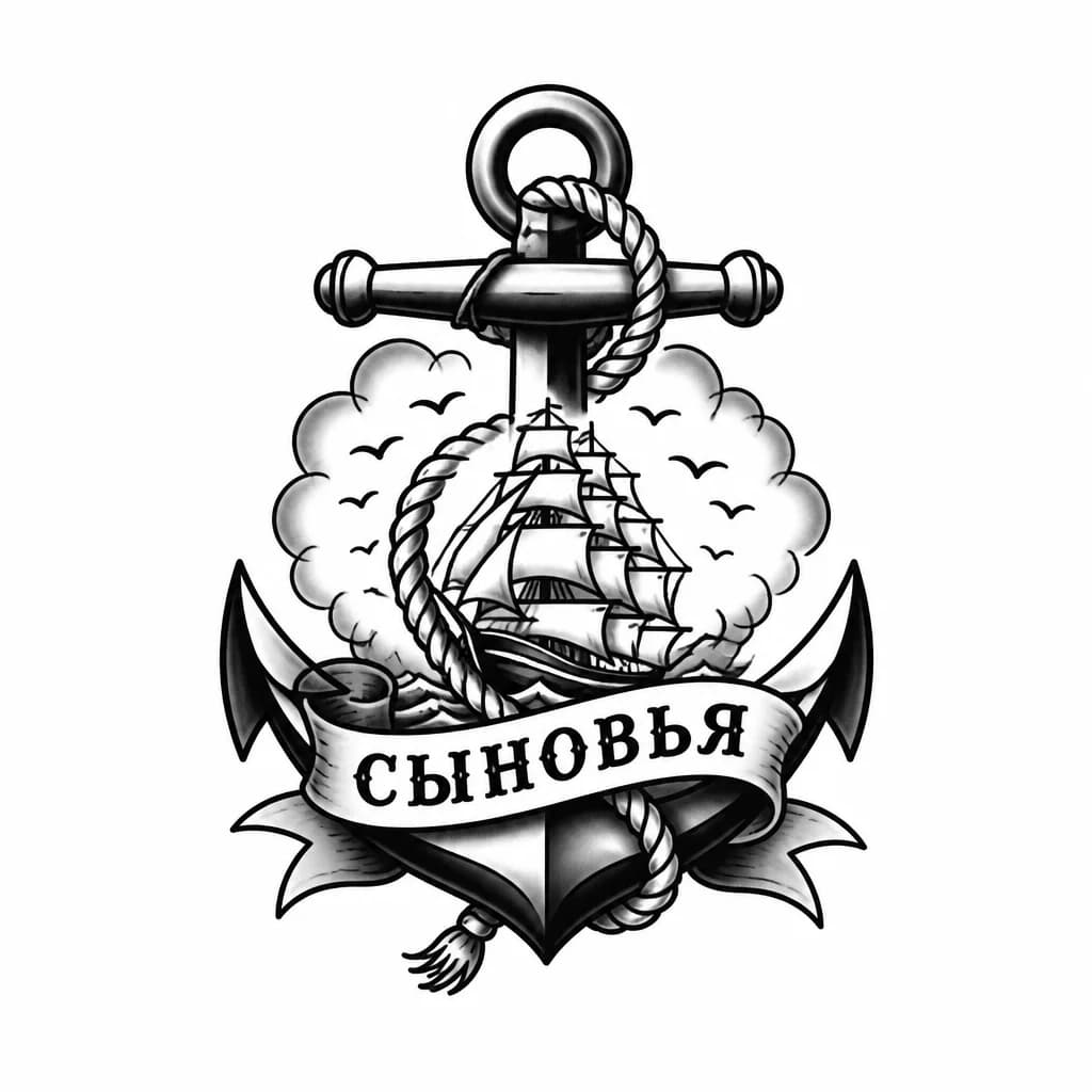 Тату эскиз: Сыновья