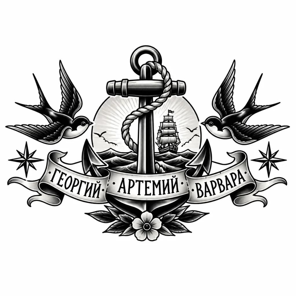 Тату эскиз: Георгий
Артемий
Варвара