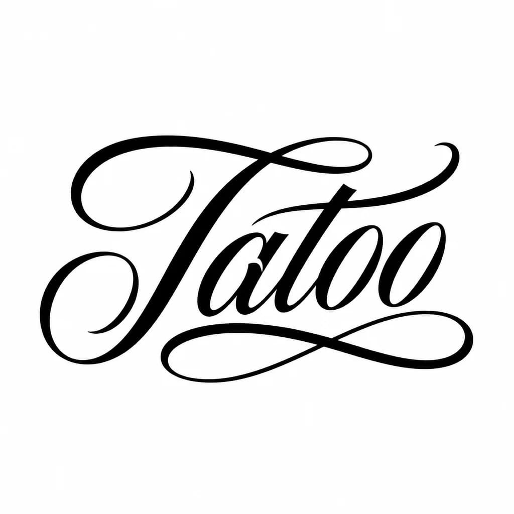 Тату эскиз: Font: Tatoo (elegant calligraphy)