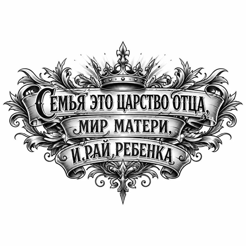 Тату эскиз: Просто надпись