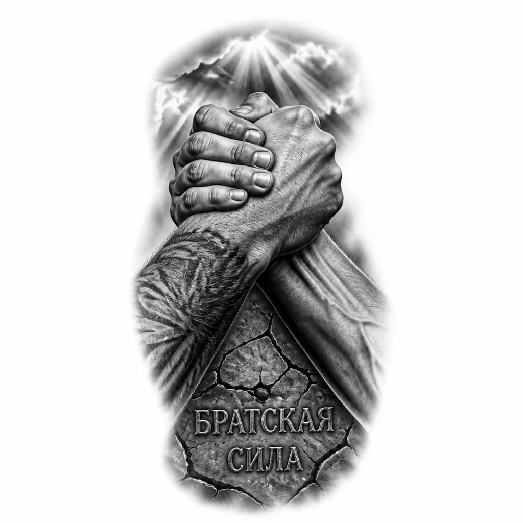 Тату эскиз: Братская сила