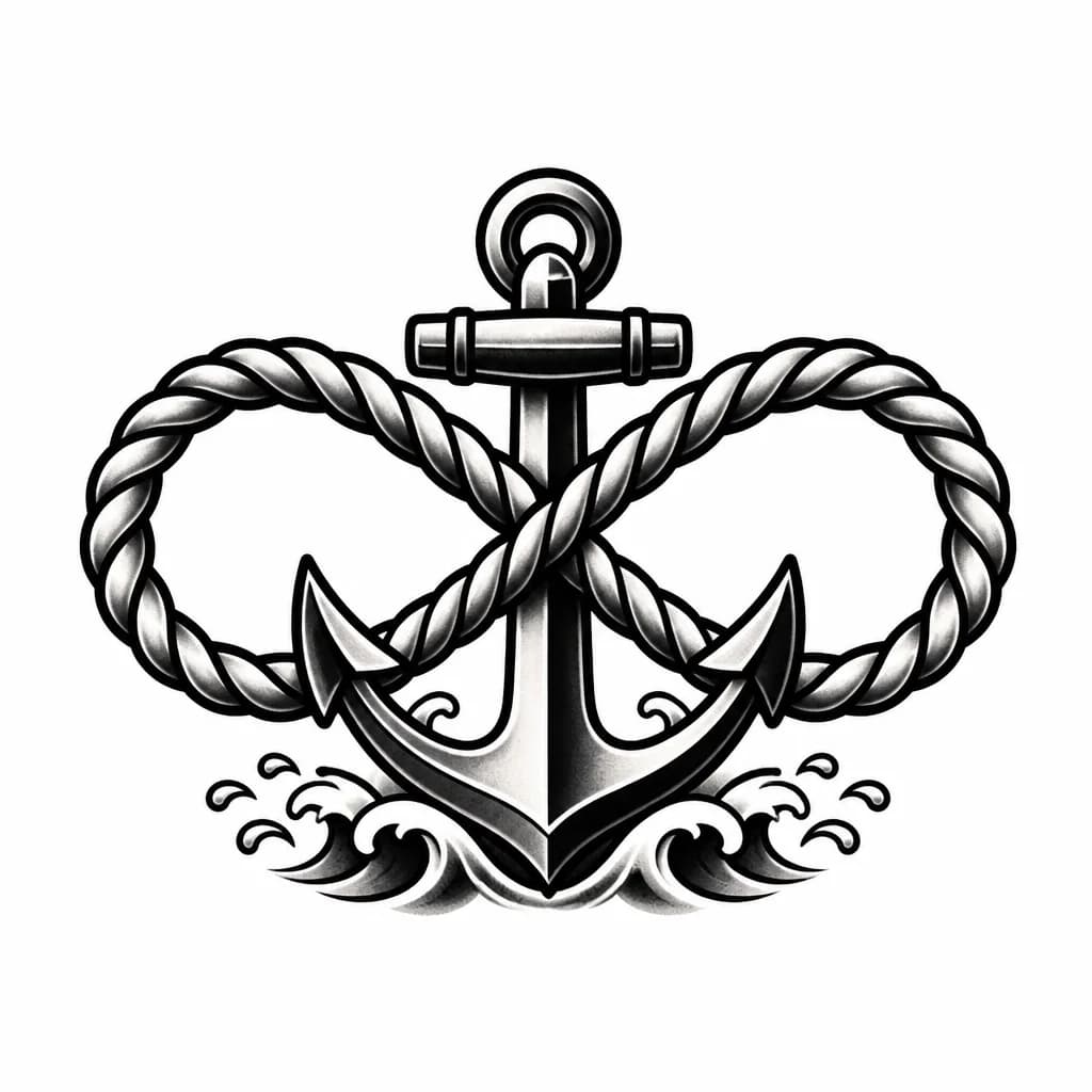 Тату эскиз: Знак бесконечности
